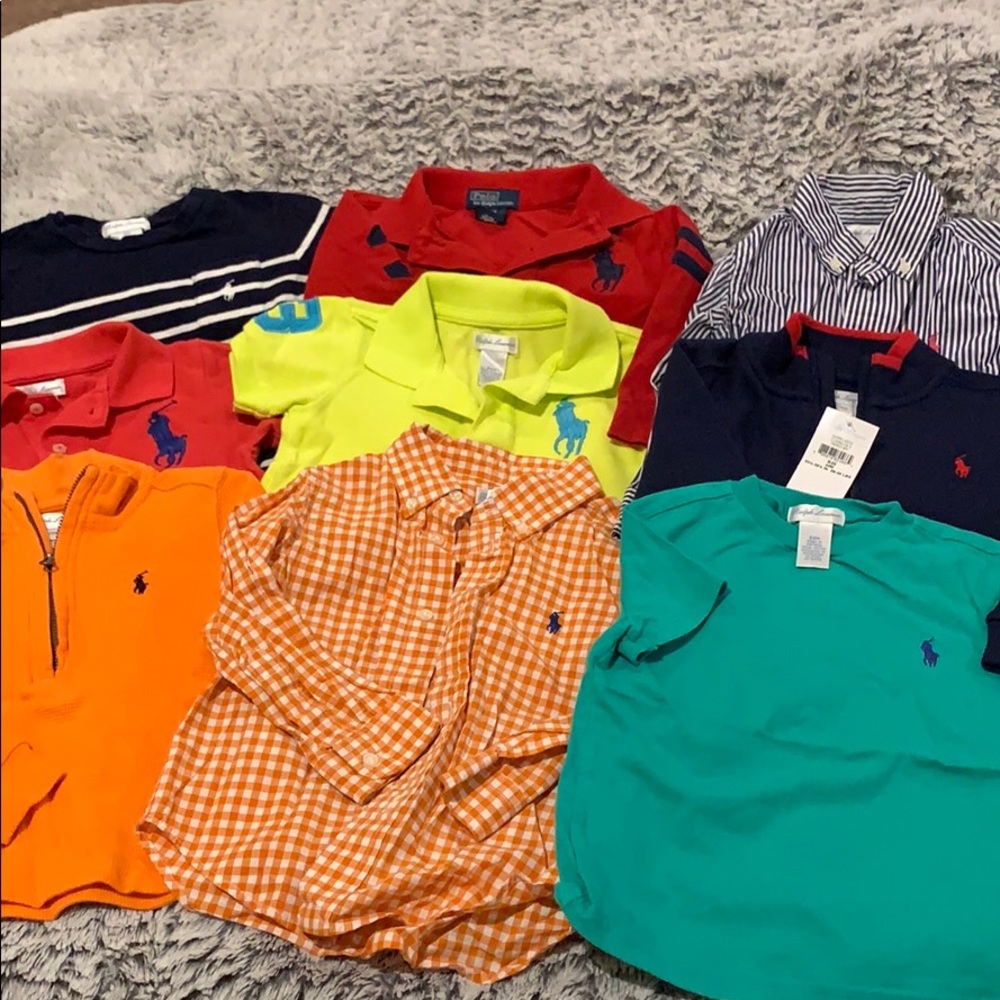 Lot of 9 Polo Shirts, Tops, Sweaters - 24M